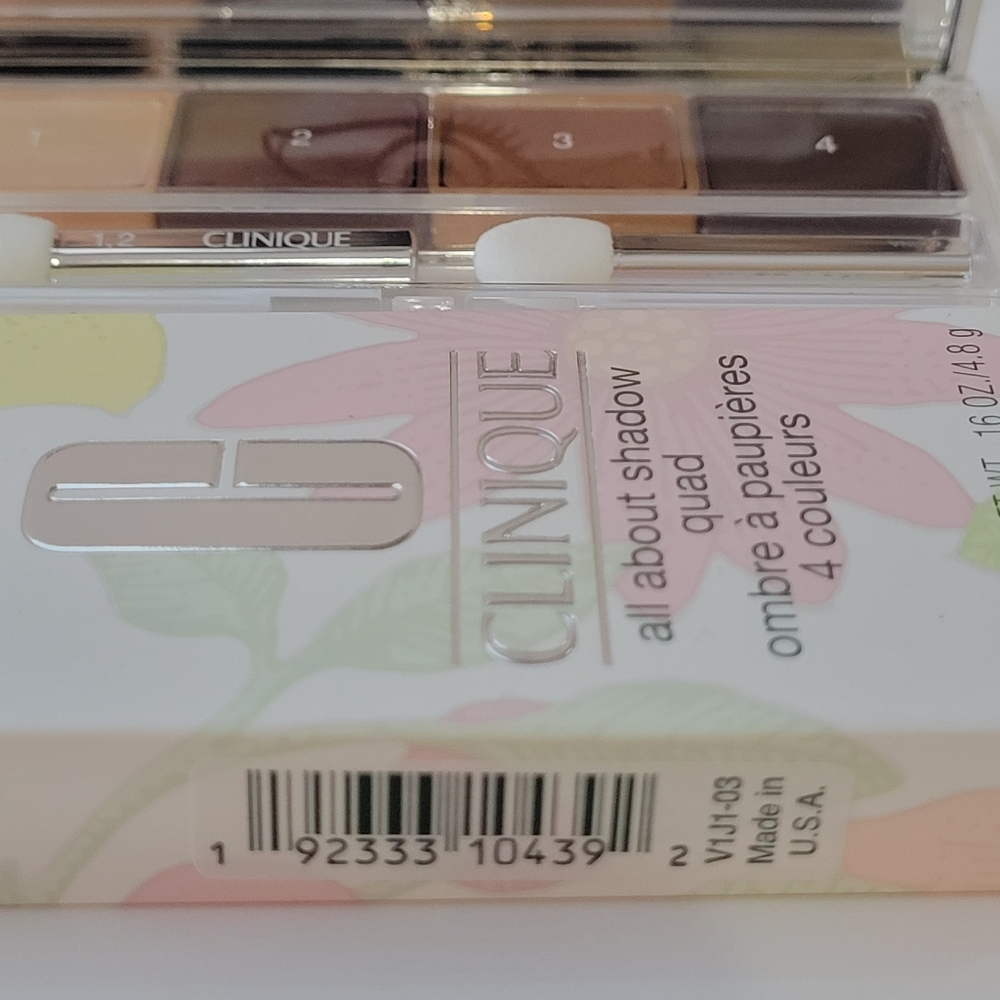 CLINIQUE All About Eye Shadow Quad *MORNING JAVA* /.16 oz/ New in box - Picture 5 of 6